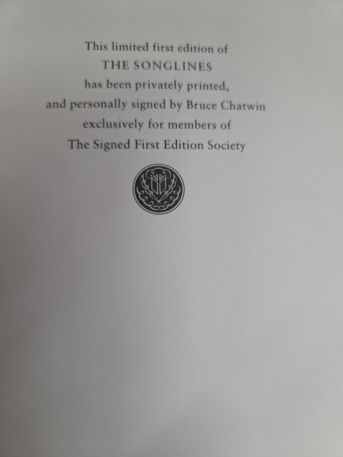 The Songlines by Bruce Chatwin (1987, HC) SIGNED 1st Franklin Library Leather