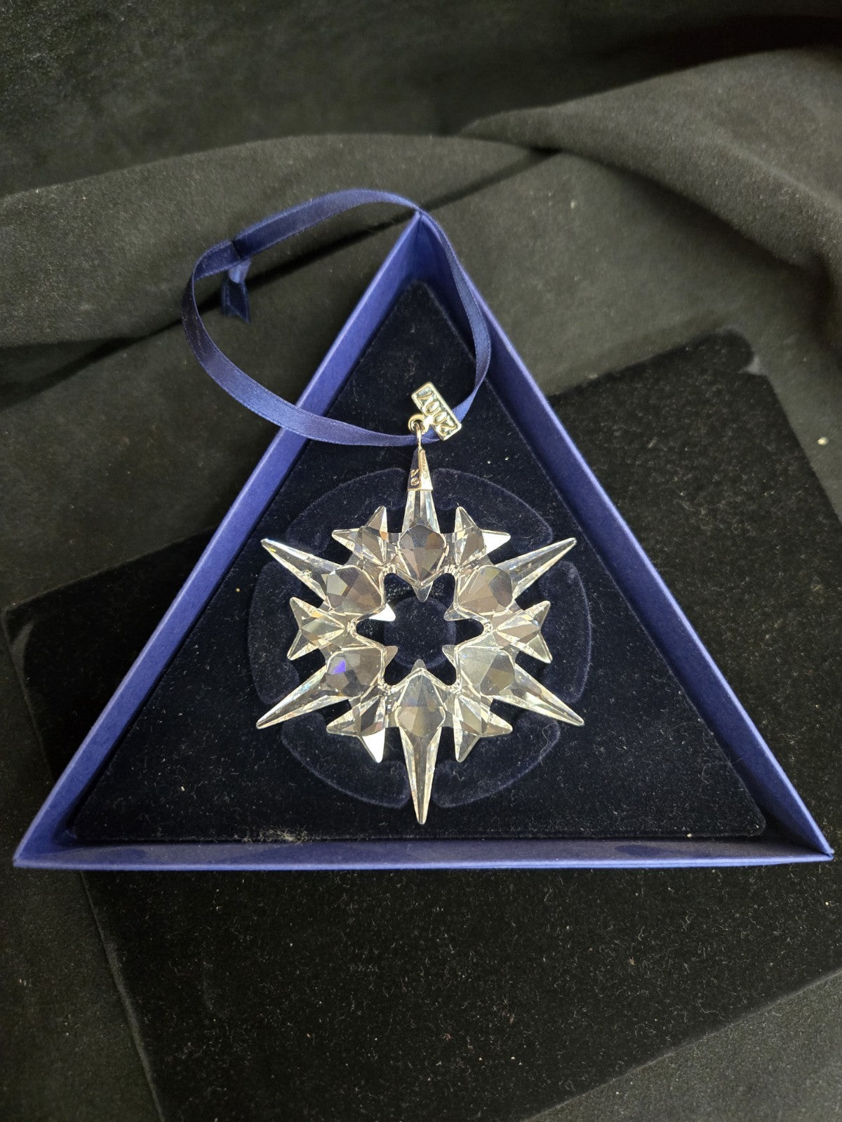 Swarovski 2007 Annual Christmas Ornament Crystal Snowflake MIB w/ COA