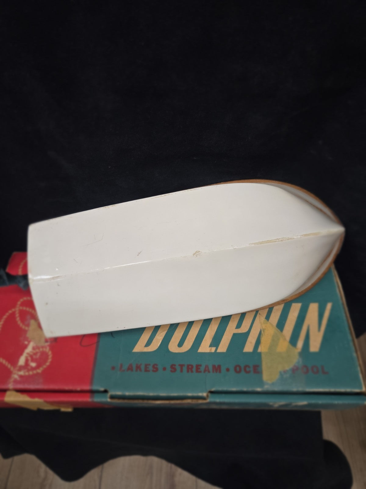 1956 K&O Scott Atwater 33 HP Toy Electric Outboard Motor Fleet Line Dolphin