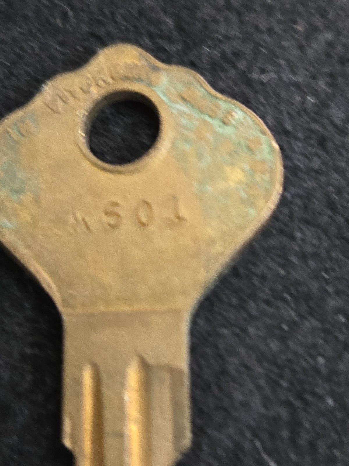 Vintage Original Independent Lock Co. Key K601 Fitchburg Mass