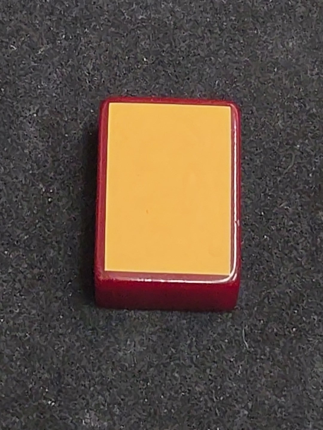 Enrobed Burgundy Bakelite Catalin Mahjong Tile Replacement | Five Character