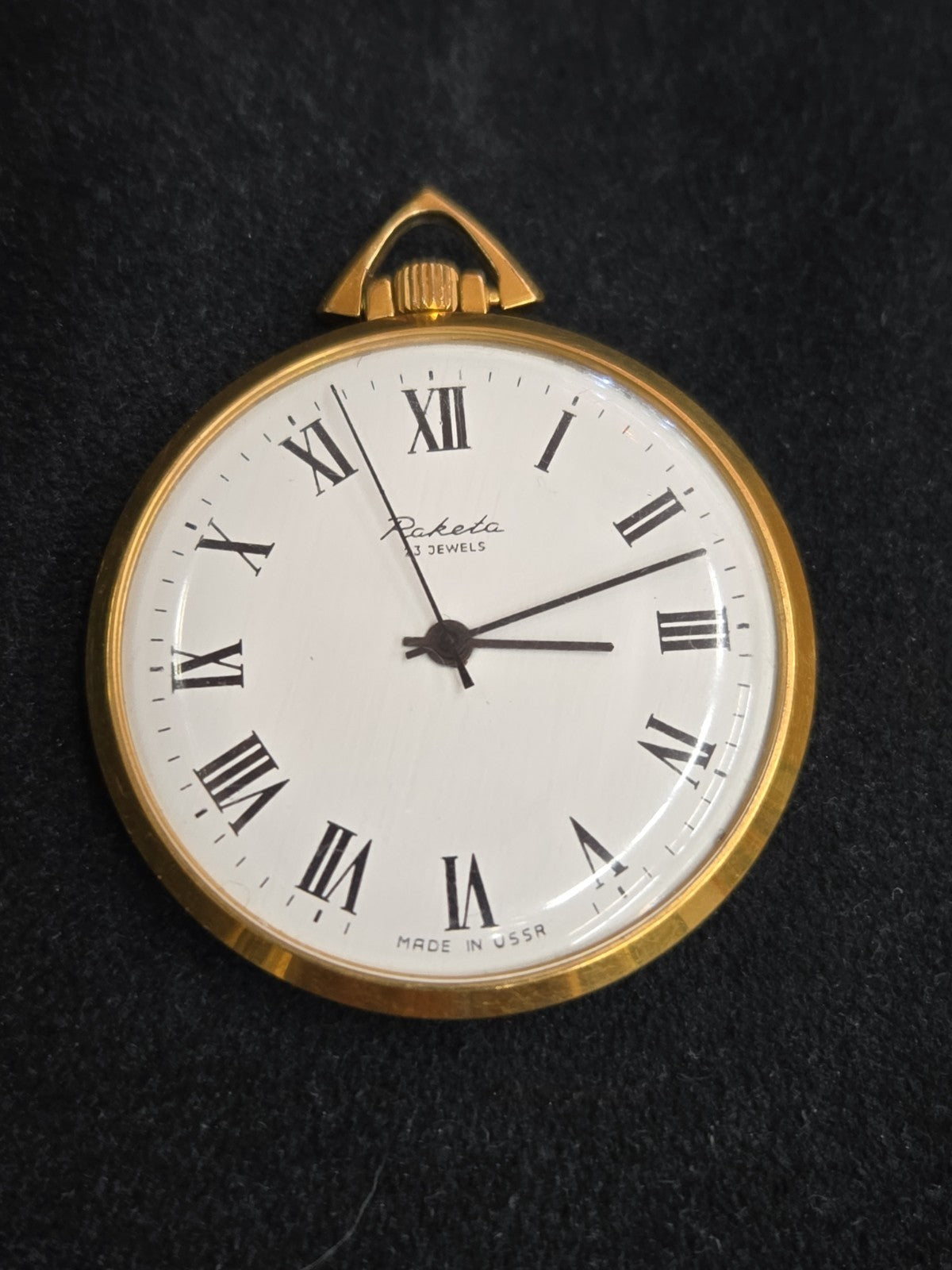 Vintage Raketa 23 Jewel USSR Made Pocket Watch