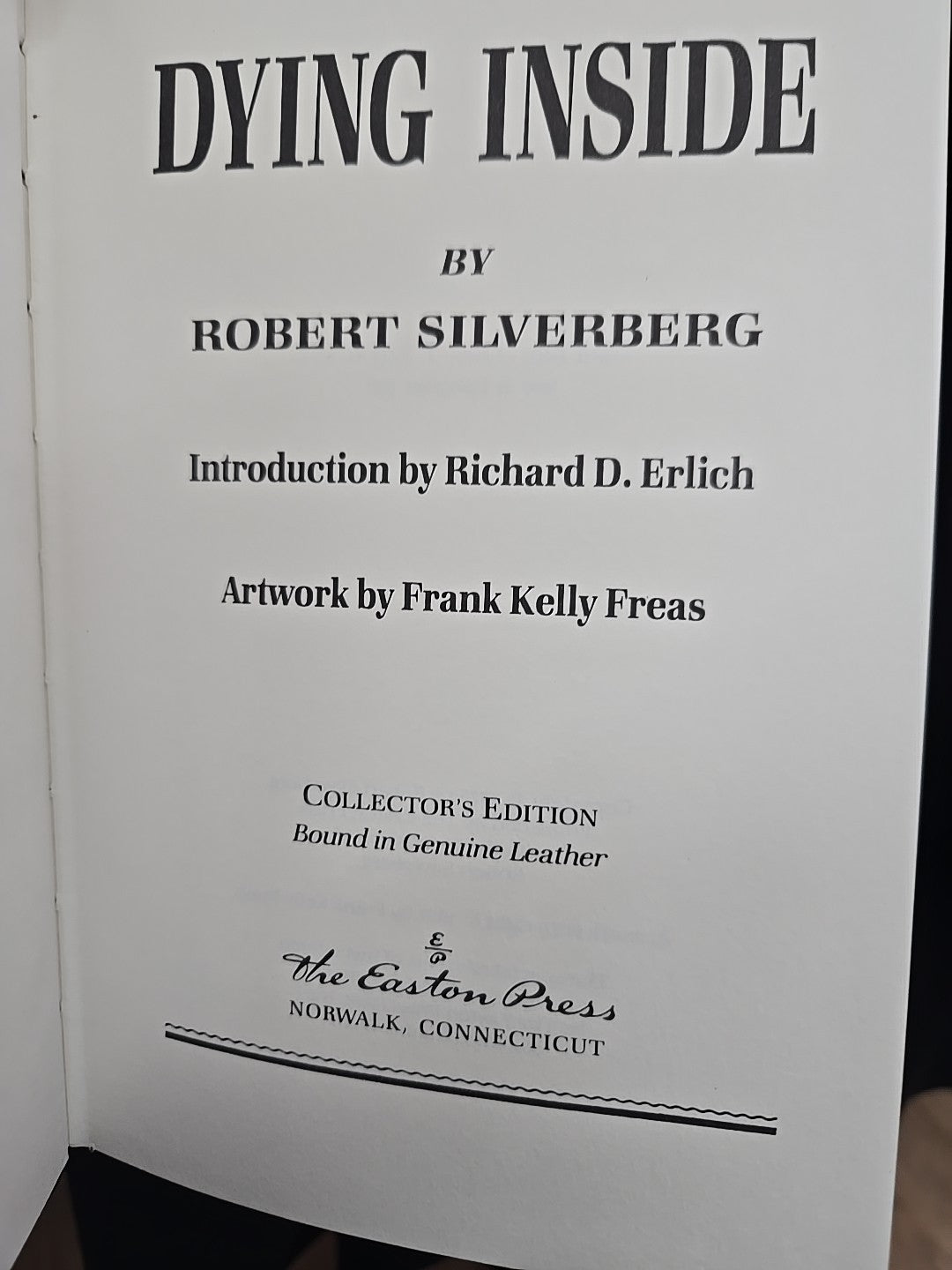 Dying Inside |  Robert Silverberg  |  Easton Press