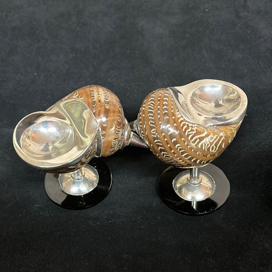 Sterling Silver Shell Salt Cellar